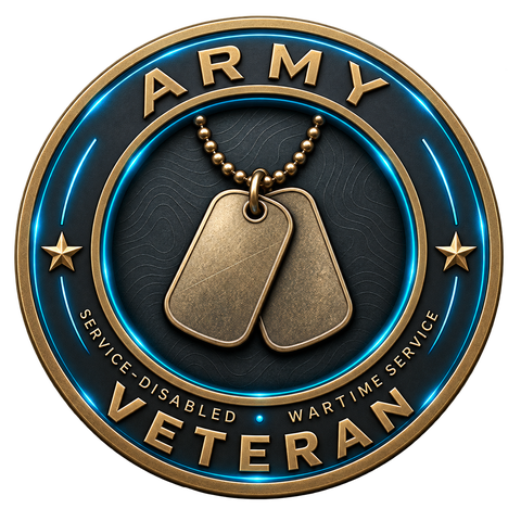 Army veteran; service-disabled; wartime service